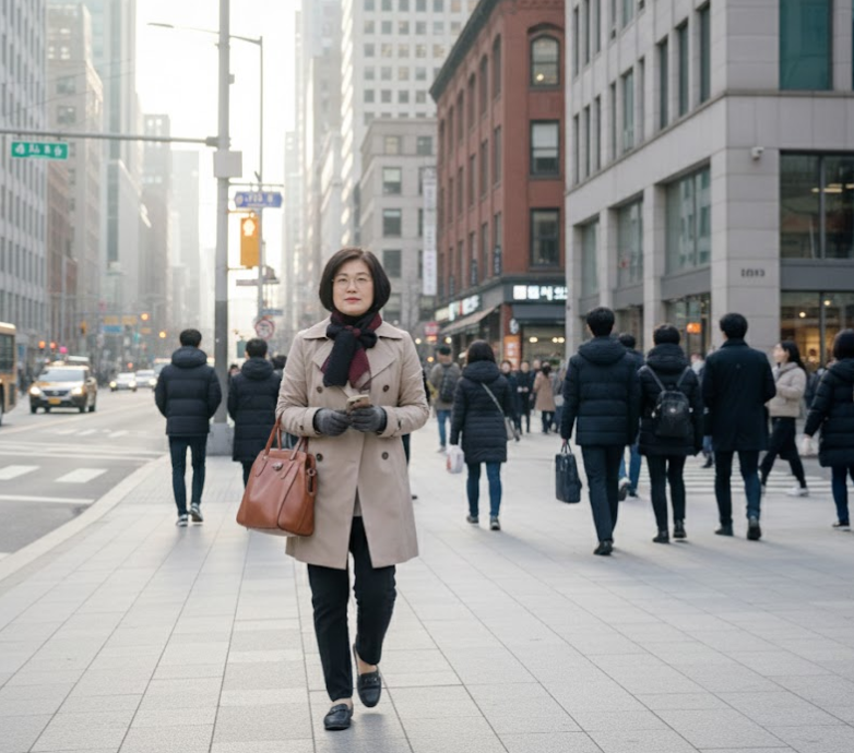 아침 햇볕을 쬐며 출근길에 걷는 습관