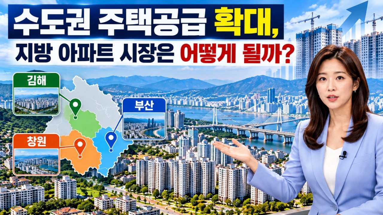수도권 주택공급 확대와 김해 부산 창원 지방 아파트 시장 전망